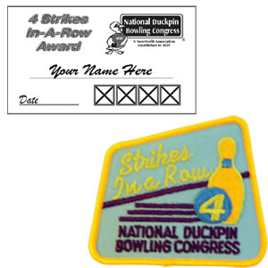 4 Strikes in a Row Award